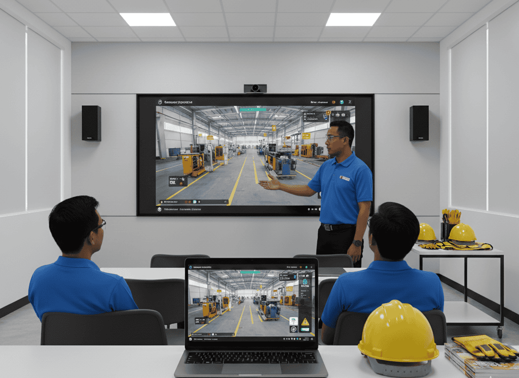Pelatihan keselamatan virtual tour indonesia 3D visual pro