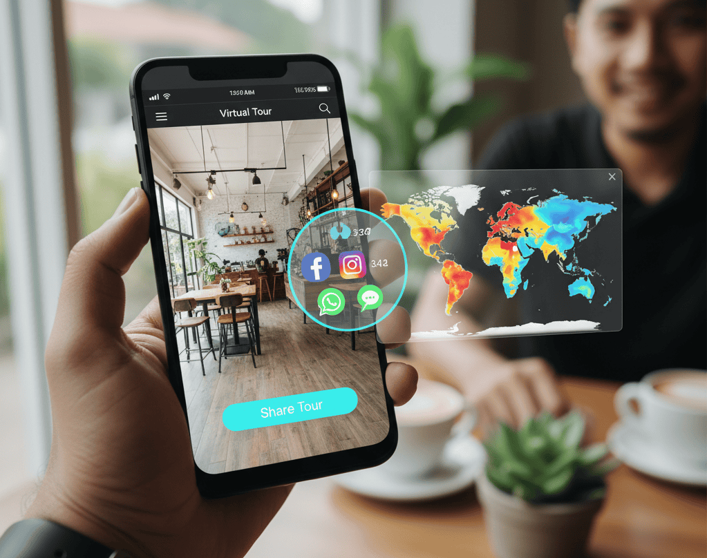 Jangkauan dan Kesadaran Merek virtual tour indonesia 3D visual pro